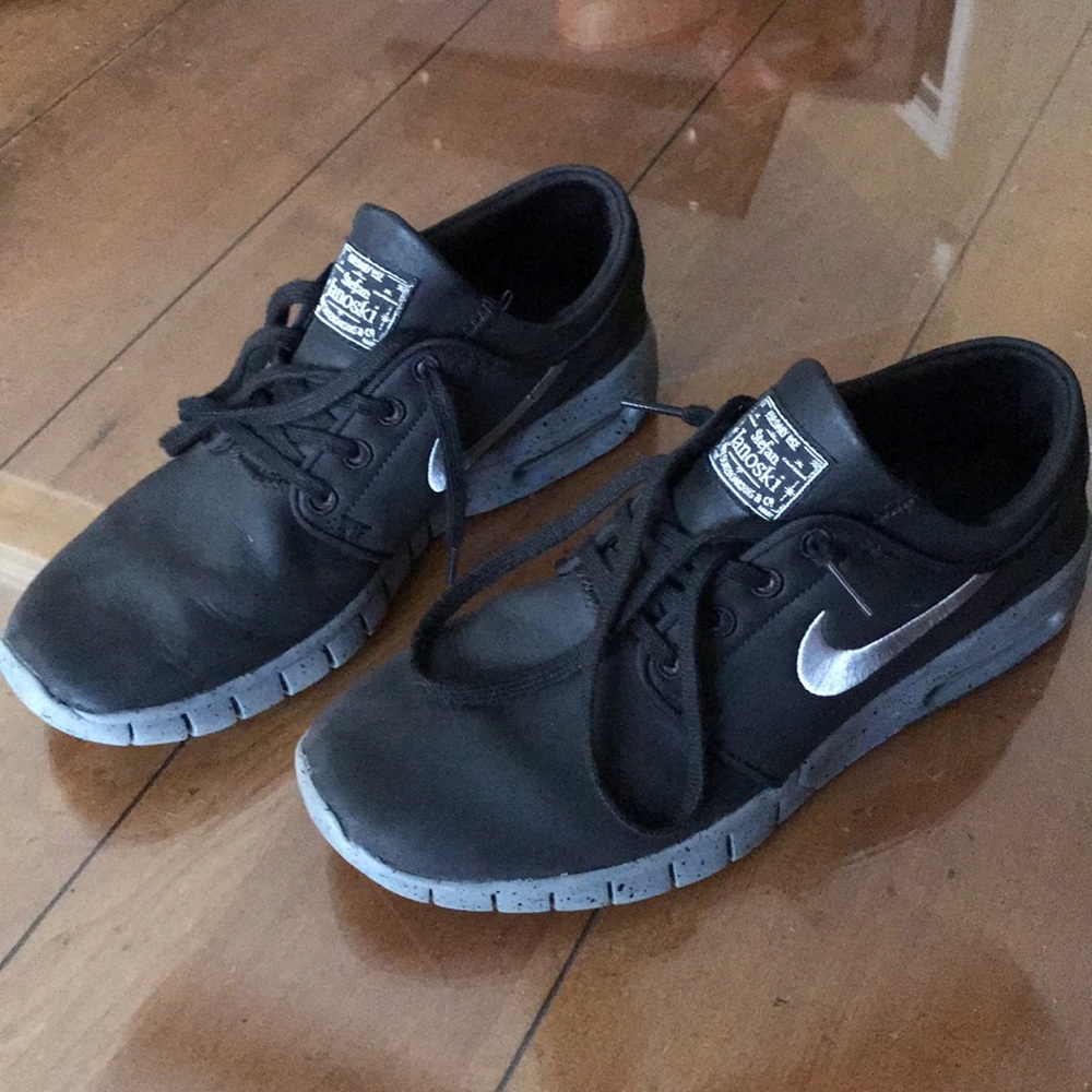 Nike Men’s Size 8.5 Black Leather Stefan Janoski